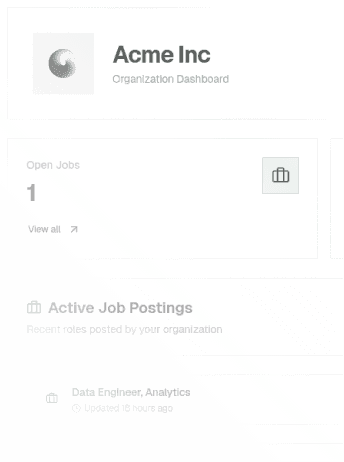 Enterprise Ready - Organization Dashboard